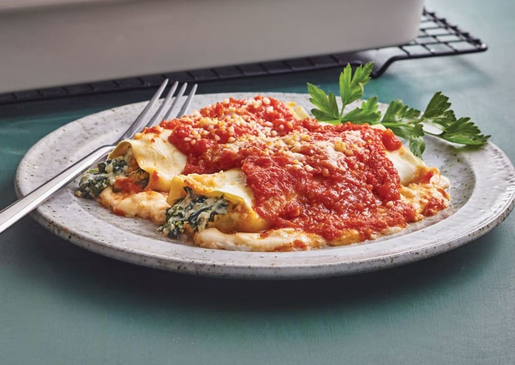 Three Cheese Silverbeet Cannelloni