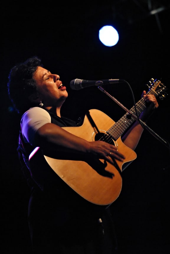 Mahinaarangi Tocker performs at WOMAD Taranaki, New Zealand, 2003