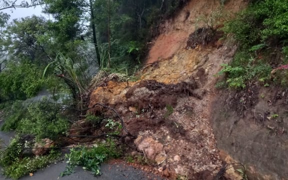 A slip on the 309 Road, Coromandel on 10 January, 2023.