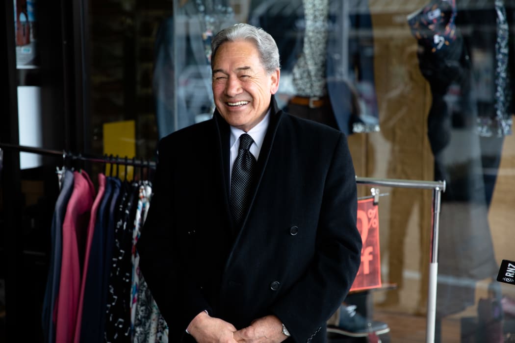 Winston Peters at an election campaign event in Taupō, 17 Sept 2020