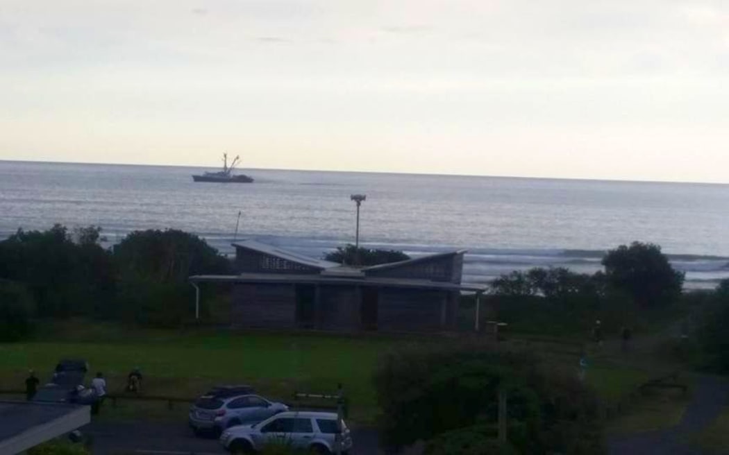 A Talley's 61 metre purse seiner in Piha
