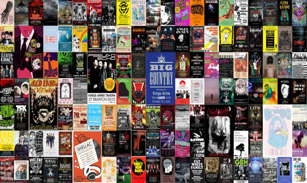Some of the shows hosted by The Kings Arms in Auckland over the years.