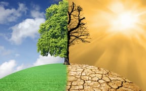Climate change, conceptual illustration