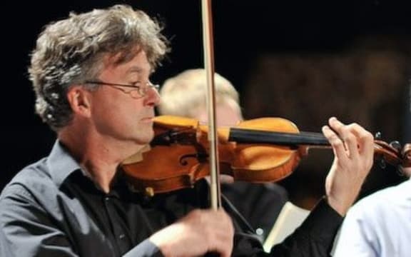 Violinist Miles Golding.