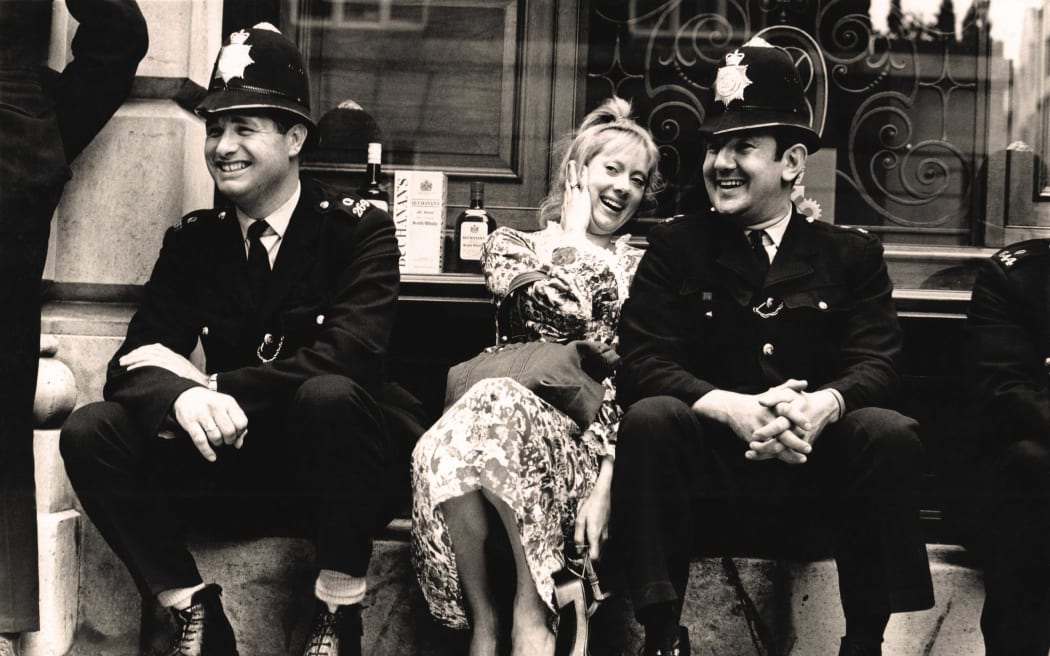 This scene from a London peace protest was one of Habicht’s favourite photos. Photo: Frank Habicht