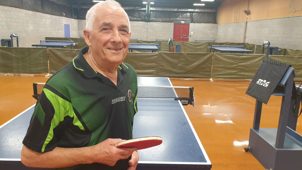 Table tennis player Kelly Martin at the New Zealand Masters Games.
