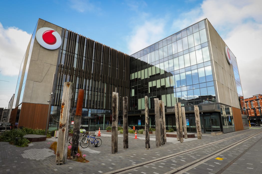 Exterior shots of Vodafone's office in Chch
