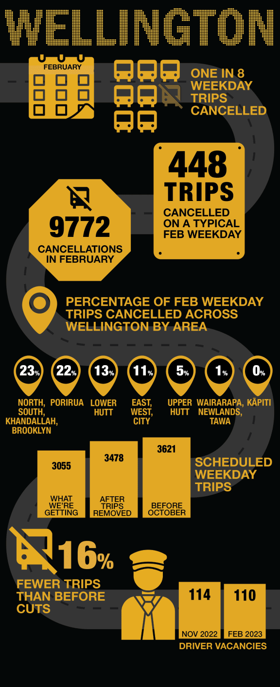 Infographic about Wellington buses