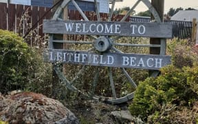 Leithfield Beach . . . The community of 245 houses could be under threat from future sea level rise. Photo: David Hill / North Canterbury News [LDR single use only]