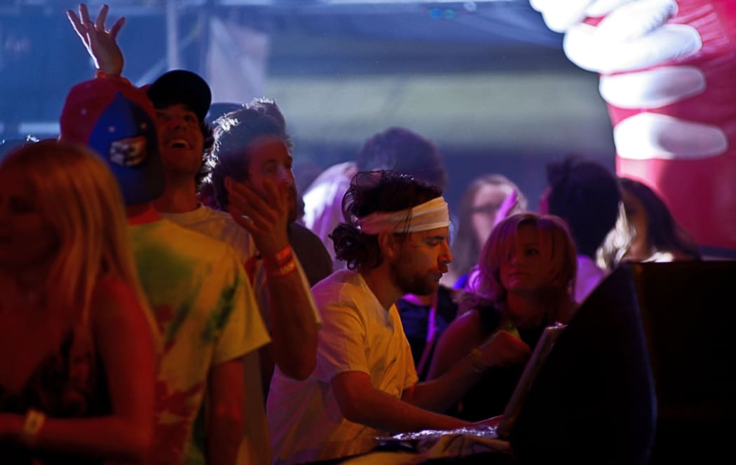Girl Talk performing at Auckland City Limits