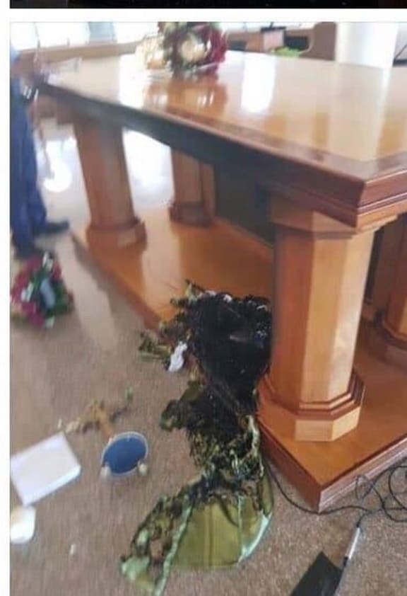 Attempt to set Saipan Church altar set on fire