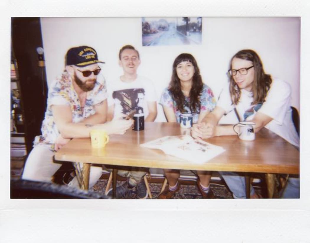 The Beths (L-to-R Ivan Luketina-Johnston, Benjamin Sinclair, Elizabeth Stokes, Jonathan Pearce).