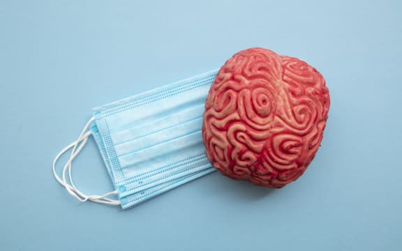 Coronavirus outbreak and mental health awareness concept.