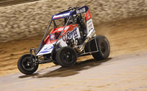 Midget Racer Brad Mosen.
Springs Speedway, Season Finale, Auckland, New Zealand. 16 March 2019.