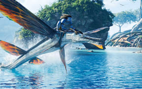 A scene from Avatar: The Way of Water.