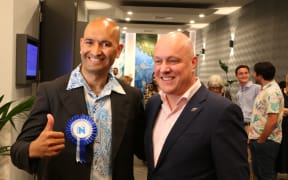 New MP Tama Potaka with National Party leader Christopher Luxon