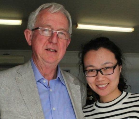 Tony Browne (Chair Confucius Institute) and MLA Liu Yawen.
