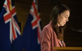 PM Jacinda Ardern speaks to media following Russia's invasion of Ukraine