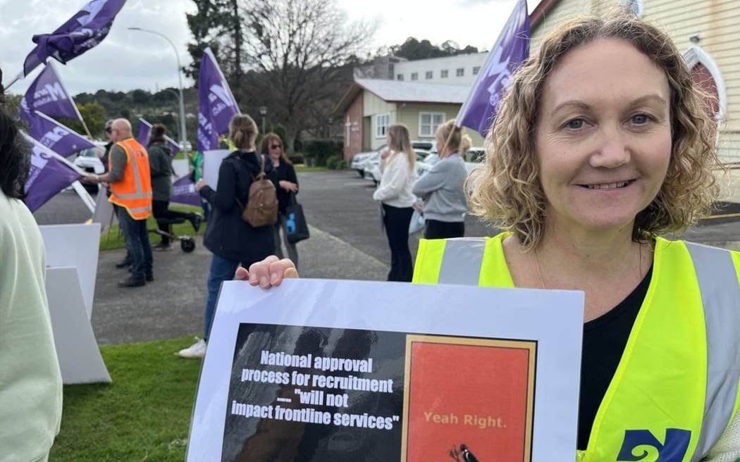 New Zealand Nurses Organisation delegate and Thames Hospital ED nurse Donna Sarjeant is worried a patient will die because of a nursing shortage of almost 50 percent in the ED.