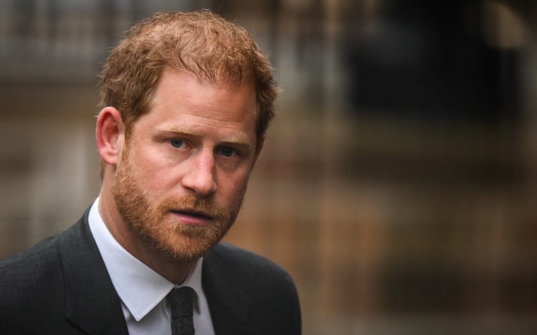 File photo. Prince Harry, Duke of Sussex arrives at the Royal Courts of Justice in central London on 28 March 2023. The court was hearing a privacy claim launched by celebrities and other figures against the publisher of the Daily Mail.