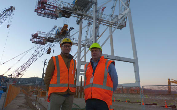Wellington Port project manager James Lake and CEO Derek Nind