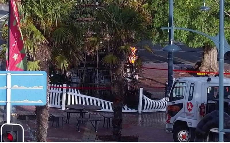 Timaru's Christmas tree set on fire, won't be replaced | RNZ