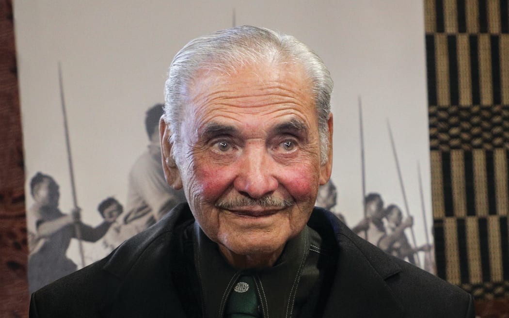Sir Robert (Bom) Gillies, Launch of ‘Ake Ake Kia Kaha E! Forever Brave’, April 2019. Photograph by Andrew Warner