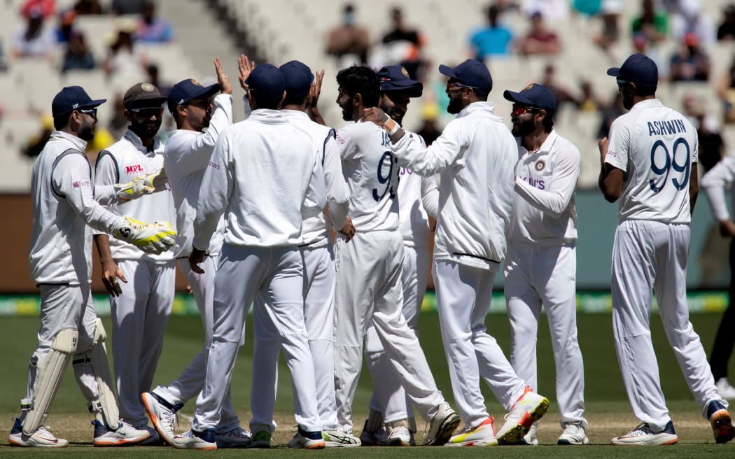 Indian Players celebrate.