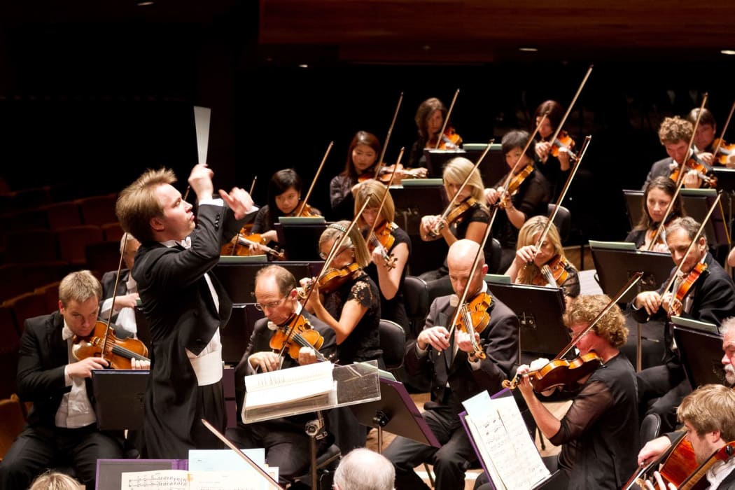 NZ Symphony Orchestra and Musical Director, Pietari Inkinen.