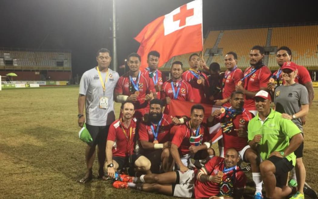 Tongan mens 7s team claimed bronze at the Pacific Games in PNG.