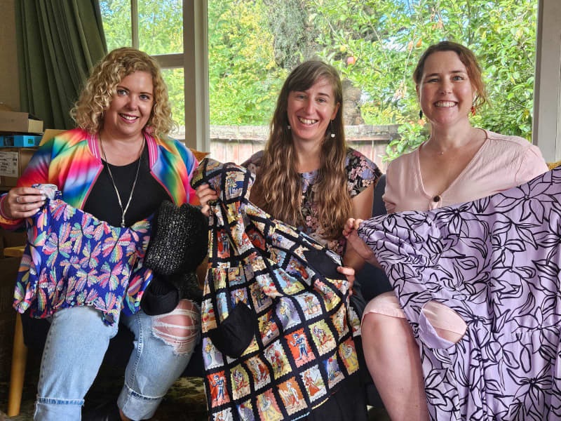 From left to right: Trina Edwards, Anthea Ibell, Sarah Cragg