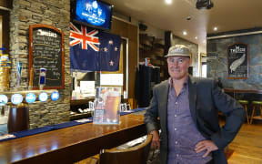 Brett MacLean at his sports bar, The Fox, ahead of the Rugby World Cup 2015 final between the All Blacks and Australia.