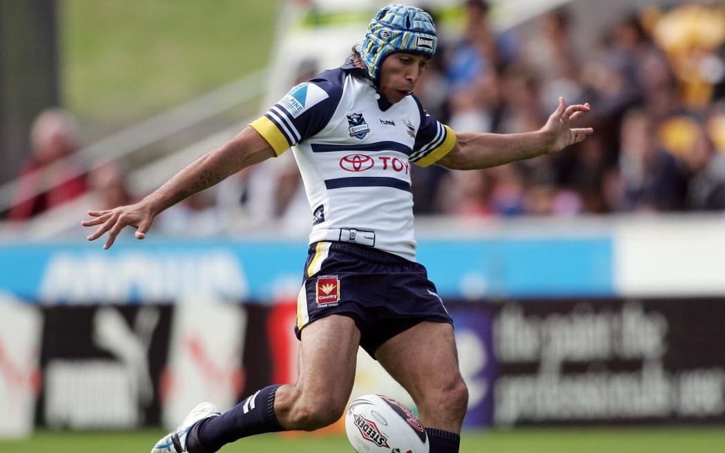 The Cowboys Johnathan Thurston in NRL action.