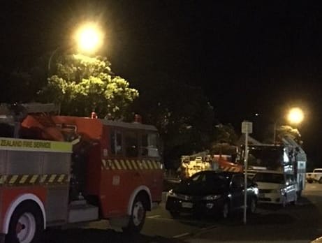 Fire appliances at Mount Maunganui