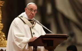 Pope Francis gives his Christmas Eve sermon.