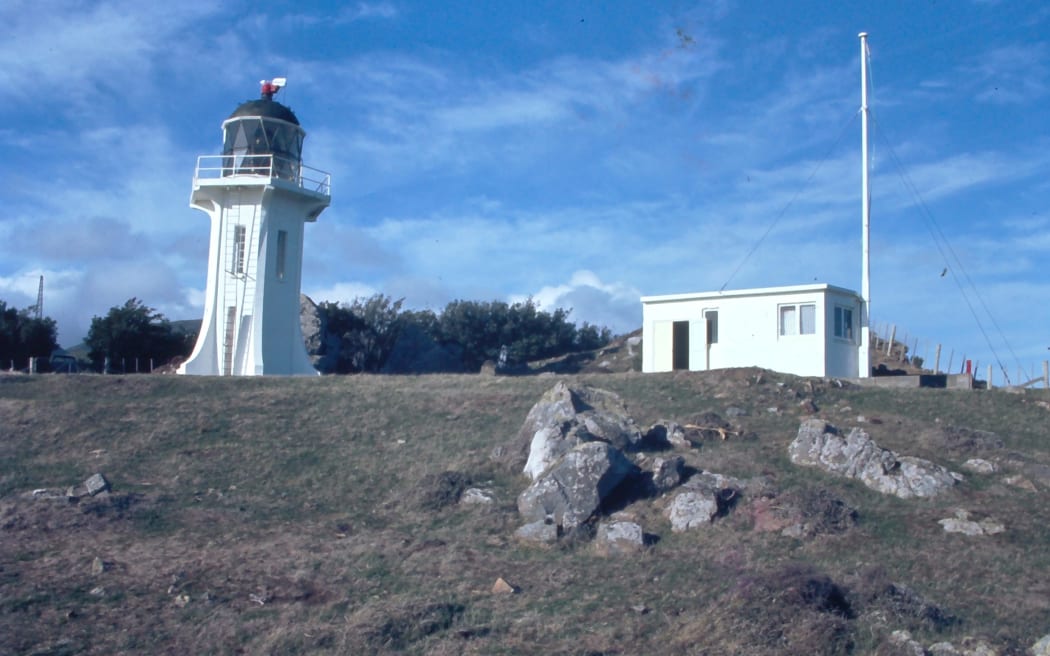 The Baring Head lighthouse and research station in 1972