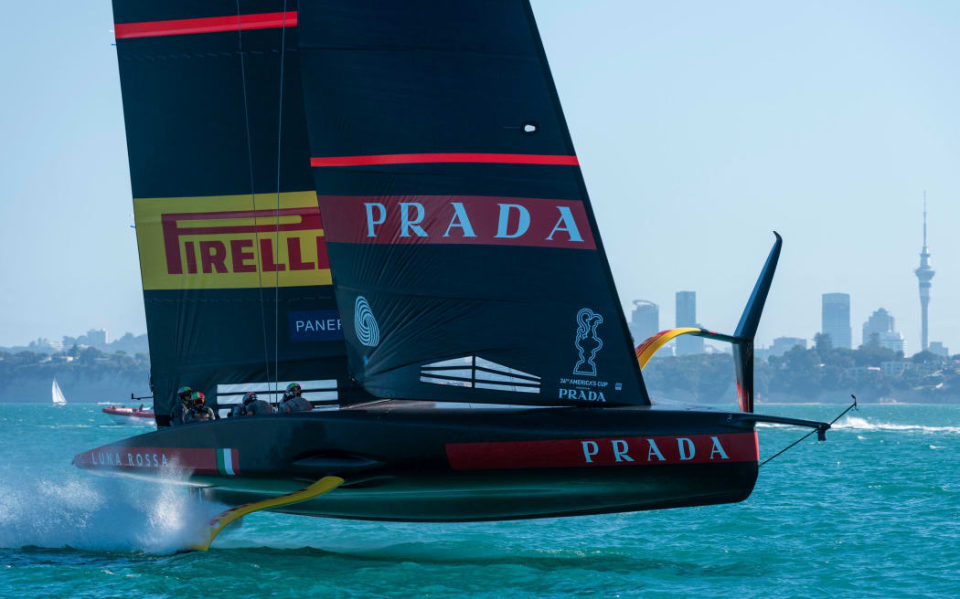Luna Rossa in Auckland 2020.