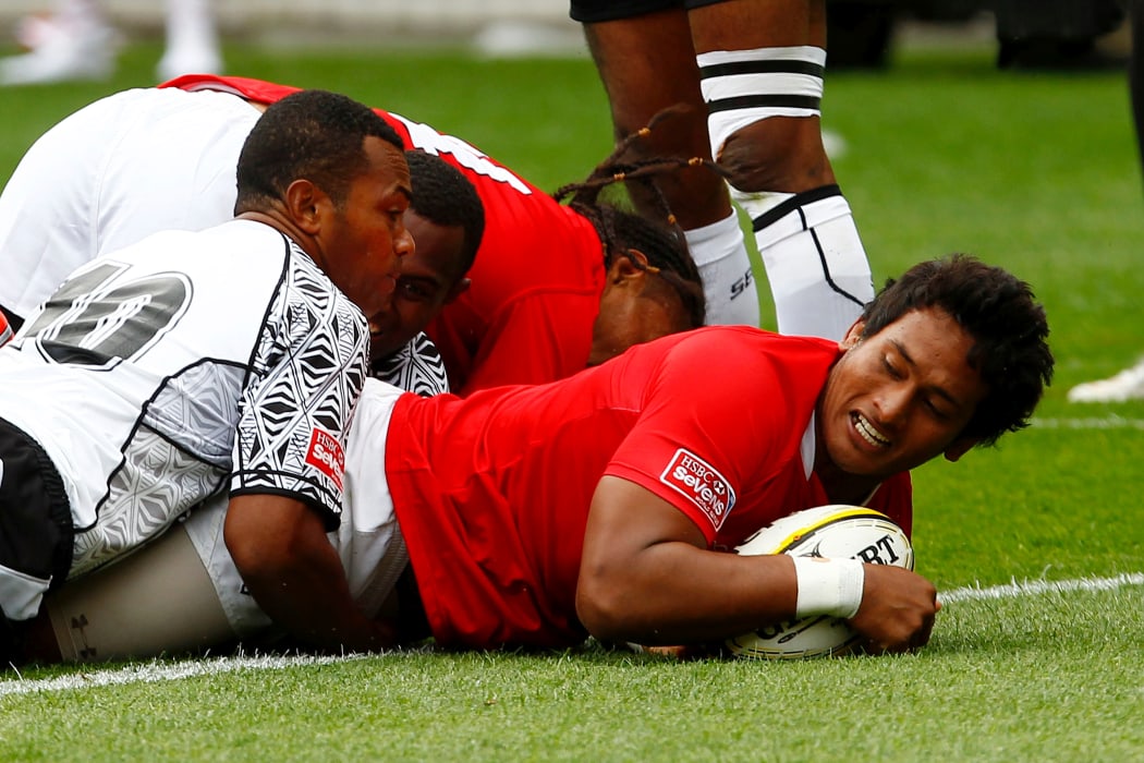 Jack Ram (pictured at the 2012 Wellington Sevens) will captain Tonga at the 2018 Rugby World Cup Sevens.