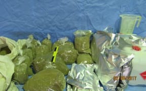 Some of the synthetic drug ingredients that were seized in August.
