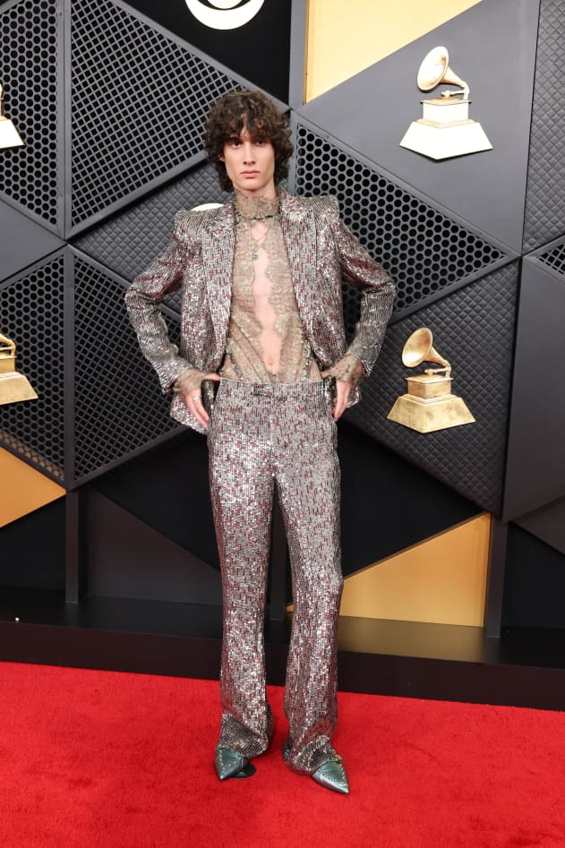 Sombr attends the 68th GRAMMY Awards at Crypto.com Arena on February 01, 2026 in Los Angeles, California.