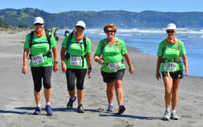 The City Girls trailwalking team is made up of Lesley Reece, Kerry Farrant, Jan Bullot and Margaret Kennedy.