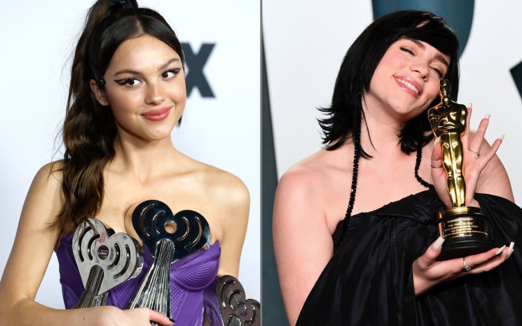 Olivia Rodrigo and Billie Eilish are competing for 'album of the year' at this year's Grammy awards.