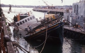 The Rainbow Warrior which was sunk in Auckland 1985 by French secret services.