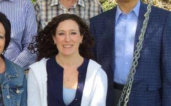 Lucy Schwaner, front row right, posed for a Vision and Voice picture with David Collings, back row second left, before quitting when he beat her to become Howick Local Board chair.