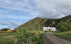 Woolshed at Tora on the Wairarapa coast