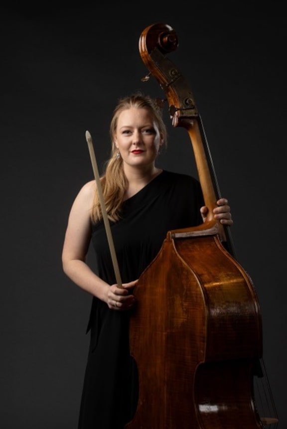 Double bassist Phoebe Russell.