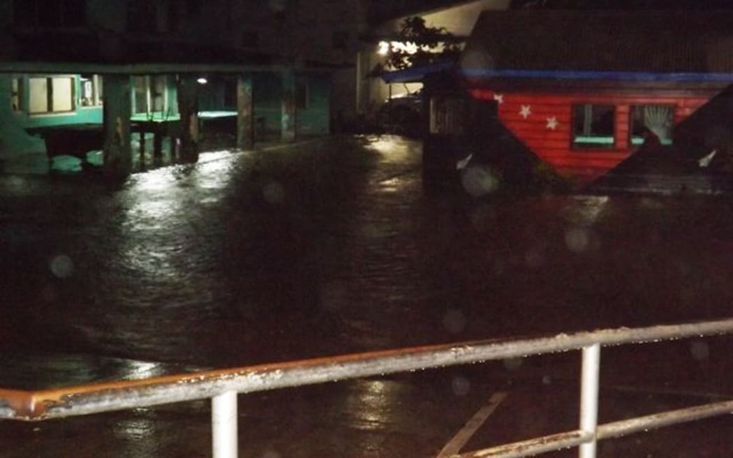 Flooding in the Apia area due to cyclone Tuni