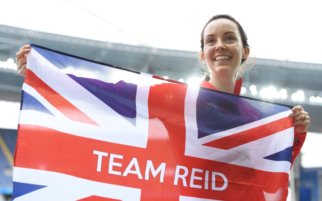 Stef Reid (GBR), during the Rio 2016 Paralympic Games in Rio de Janeiro, Brazil.
(Photo by AFLO SPORT)