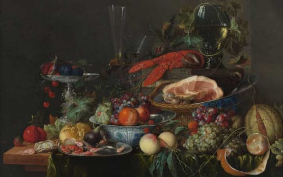 A feast, portrayed by Dutch painter Jan Davidsz (1606–1683/1684).