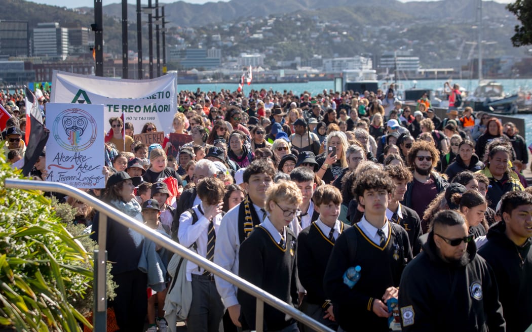 Thousands celebrate 50 years of Te Wiki o te reo Māori in Wellington.-1
